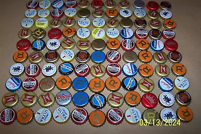 110 Mixed Beer Bottle Cap Lot (no Dent ) Miller Lite Stroh's Yuengling Etc • $5.77