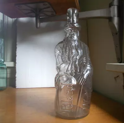 POLAND WATER HIRAM RICKER HAND BLOWN 1890s THE MOSES BOTTLE FIGURAL • $70