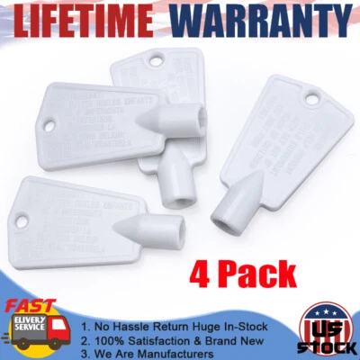 $5.99 • Buy 4PCS Frigidaire Freezer Door Key Frigidaire Key For Whirlpool Maytag Kenmore New