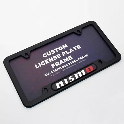 For Nismo Sport Brand New License Frame Plate Cover Stainless Steel Black • $19.99