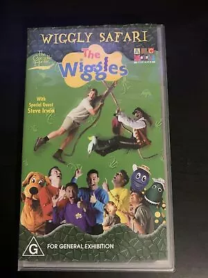 The Wiggles - Wiggly Safari With Steve Irwin (VHS 2002) PAL ABC For Kids • $15