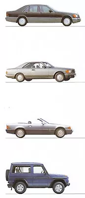 Mercedes Image Brochure With C126 R129 W201 W124 CE 1991 95 • $6.34