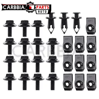 Splash Shield Guard Bumper Hardware Kit Bolts Clips For 03-08 Infiniti G35 Sedan • $7.10