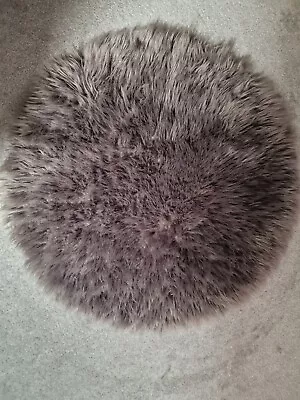 Teppich WölkchenFaux Sheepskin FakeLambskin Fur RugFluffy Rug Mink Brown Grey • £25