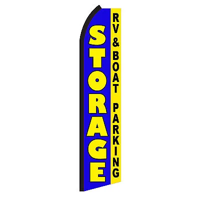 STORAGE RV & BOAT Advertising Sign Swooper Feather Flutter Banner Flag Only • $20.95