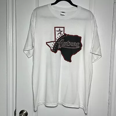 VTG MLB Houston Astros Graphic T-shirt Men's Sponsored White XL 2X CHOOSE SIZE  • $10.50