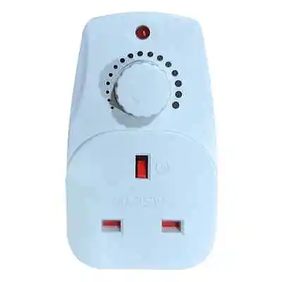 Eagle Adjustable Lamp Light Dimmer Switch 13A Wall Plug In Brightness Control • £7.99