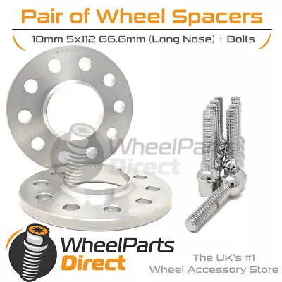 Spacers & Bolts 10mm For Merc E-Class E55 AMG W210 98-02 On Original Wheels • $73.98