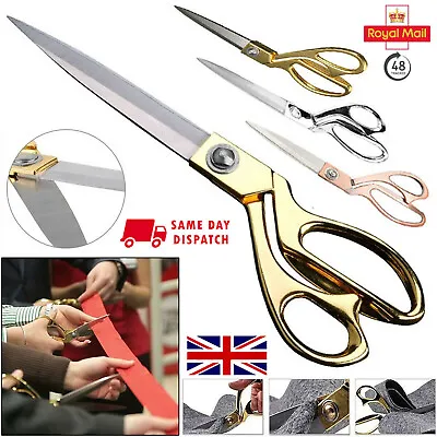 Tailoring Scissor Dressmaking Stainless Steel Shears Fabric Craft Cutting UK • £0.99