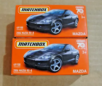 Matchbox Power Grabs 2004 Mazda RX-8 Lot Of 2 New • $12