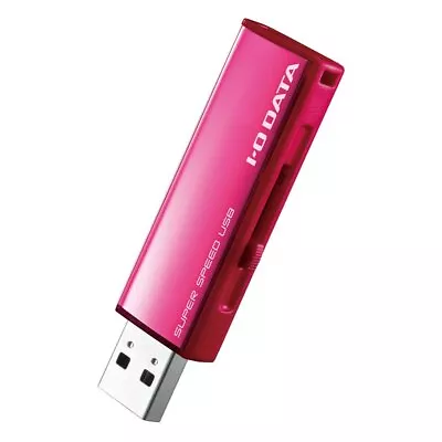 I-O DATA USB 3.0 / 2.0 Compatible Flash Memory 8GB Vivid Pink U3-AL8G / VP • $16.01