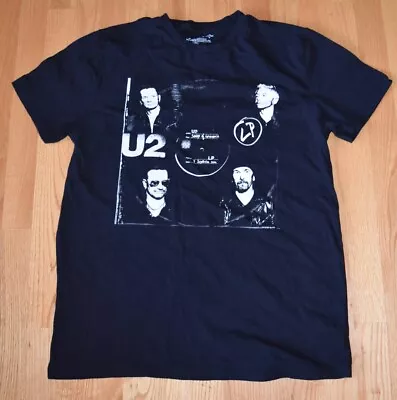U2 Songs Of Innocence Bono Black T Shirt Made Uganda Concert Music Mens Large • $20