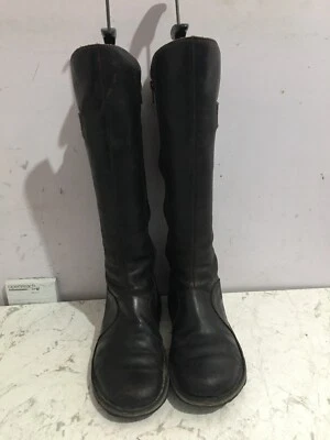 £0.99 • Buy Fly London Genuine Leather Dark Brown Calf High Size 6 Womens Boots Shoes