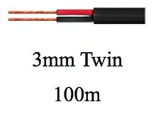 $105 • Buy TYCAB 3mm Twin Core Sheathed 100 Metre Automotive Cable 10 Amp Car Truck Trailer
