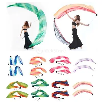 1 Pair  Polyester Poi Throw Balls Scarf Belly Dance  Props • $24.71