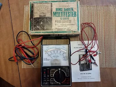 Vintage Micronta Range Doubler Multitester 43 Ranges 50000 Ohms Dcv Works • $15.99