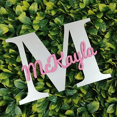 Personalised Painted Wooden Letter With Script Name - ANY COLOUR - Name Sign  • £7.19