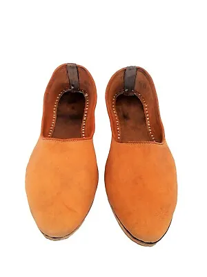 Mens Leather Shoes Indian Handmade Jutti Punjabi Style Shoes Casual Shoes Mens • £46.79