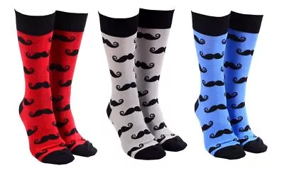 Moustache Socks By Sock Society Novelty Cotton Men Women Socks Gift • $9.75