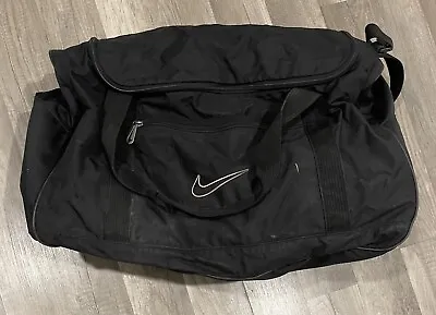 $12.99 • Buy Vintage Nike Duffle Gym Bag Sports Luggage Carry Handles Black