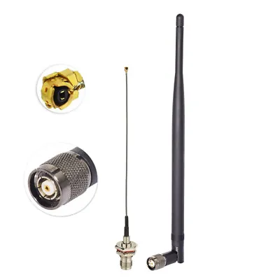 WiFi 2.4Ghz 7dBi RP-TNC Omni Antenna15cm IPX IPEX U.FL To RP-TNC Cable • $6.49