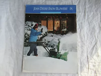 1989 John Deere Snow Blowers Brochure  • $8.99