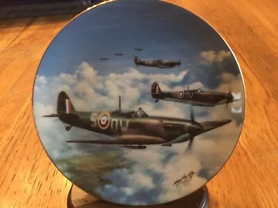 £13.99 • Buy Aeroplane Plate - Spitfires In Vic Three Formation - Power N Glory - World War 2