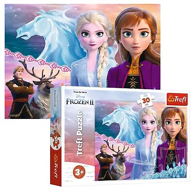 £6.99 • Buy Trefl 30 Piece Kids Large Disney Frozen 2 Courage Of Sisters Jigsaw Puzzle NEW