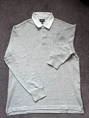 H&M Men's  Oversize Jumper With A White Collar/ Grey/ Size M/ Used • £6.51