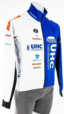 Vermarc United Health Care Thermal Jacket Men SMALL White Road Bike Wind Tex Pro • $39.95