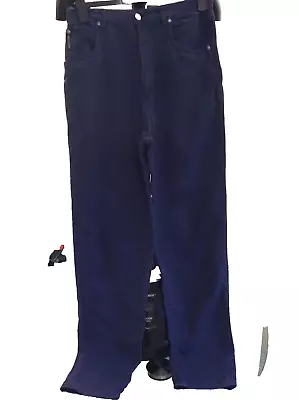 CERRUTI Club Jeans Trousers Women 10 Slim Casual W28 L31 Blue 100% Tencel Casual • £19.88