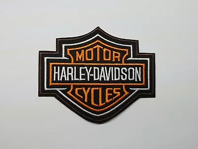 HARLEY DAVIDSON Shield Logo Iron On Or Sew On Biker Patch Motorbike Jacket Badge • $11.99