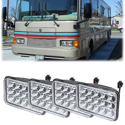 GULF STREAM 4x LED HEADLIGHTS HEAD LIGHTS LAMPS Motorhome RV • $180