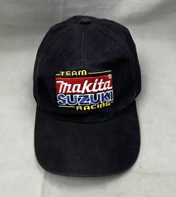 Team Makita Suzuki Racing Hat Cap Stretch Fit Motorcycle Racing Motocross MX • $12.99