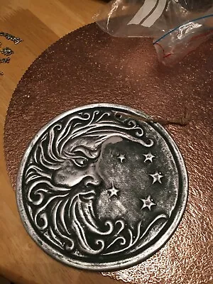 Quality Latex Rubber Mould Mold  The Moon Wall Plaque Witches Fairy Garden • £10