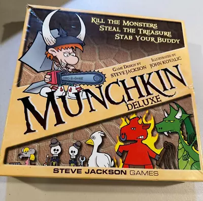 Munchkin Deluxe Board Game Steve Jackson Complete • $5