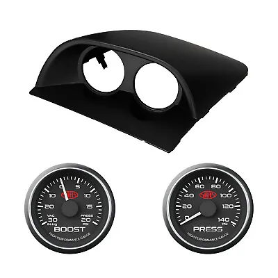 Dual Gauge Pod W/ Turbo Boost & Oil Press Gauge VY VZ Commodore SV6 SS V6 V8 UTE • $171.54