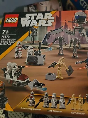 LEGO Star Wars 75372 Clone Trooper And Battle Droid Battle Pack Brand New Sealed • $45
