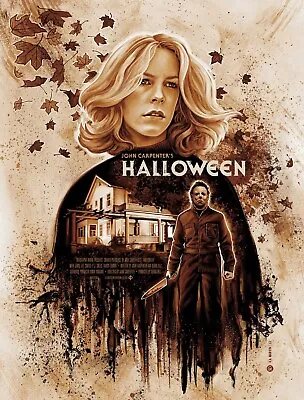 Halloween Movie Poster Luster Finish Michael Myers Jamie Lee Curtis #9 • $11.99