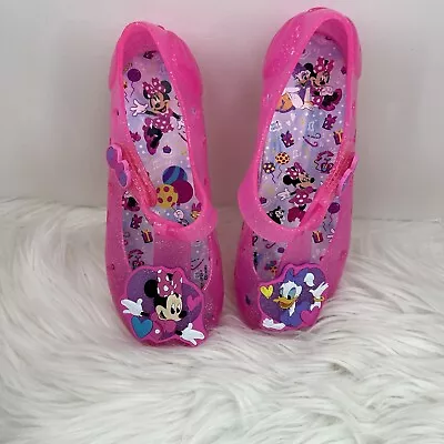 Disney Junior Minnie Mouse Daisy Duck Shoes Sandals Girl's Size 12 Free Shipping • $18.39