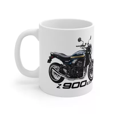 Motorcycle  Coffee Mug  Inspired By Blue Kawasaki Z900 RS  Printed In UK • £8.95