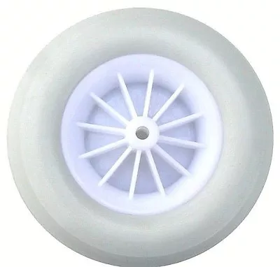£8.99 • Buy SHOPPING TROLLEY WHEELS 122mm Rubber Tyre 6mm Bore White Cart Wheel (824)
