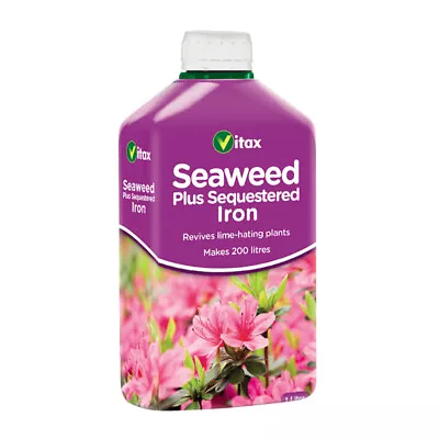 Vitax Seaweed Plus Sequestered Iron Revives Lime-hating Plants 500ml • £9.57