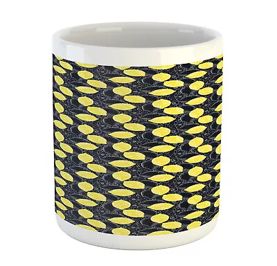 Ambesonne Fruit Pattern Ceramic Coffee Mug Cup For Water Tea Drinks 11 Oz • £17.51