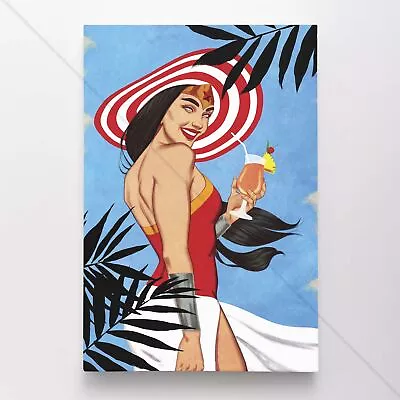 Wonder Woman Poster Canvas Justice League DC Comic Book Cover Art Print #813 • $60.45