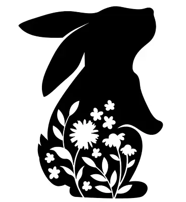 Easter Bunny Stencil   - RE-USABLE 7.5 X 10 INCH • £4.99