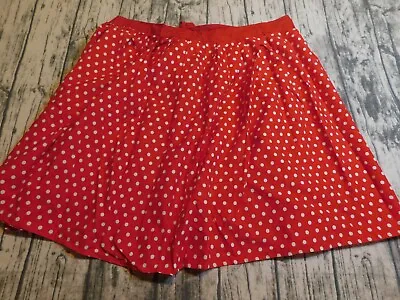 Handmade Minnie Mouse Cosplay Skirt Red Polka Dot Adjustable Women Plus 2x • $25