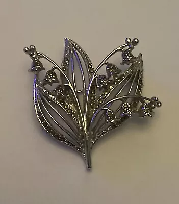 £6.99 • Buy Vintage Marcasite Bluebell Brooch