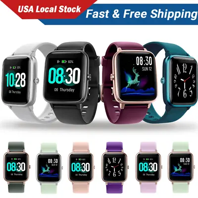 $25.99 • Buy Smart Watch Men Women Fitness Tracker Sleep  Heart Rate Watch For Android IOS