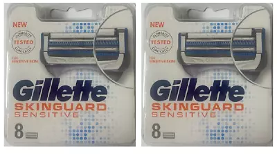 Gillette Skinguard Sensitive Refill Razor Blades For Men 16 Cartridges • $33.49